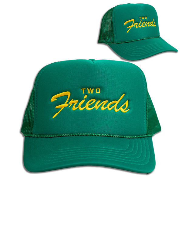 Two Friends Trucker Hat (Green)