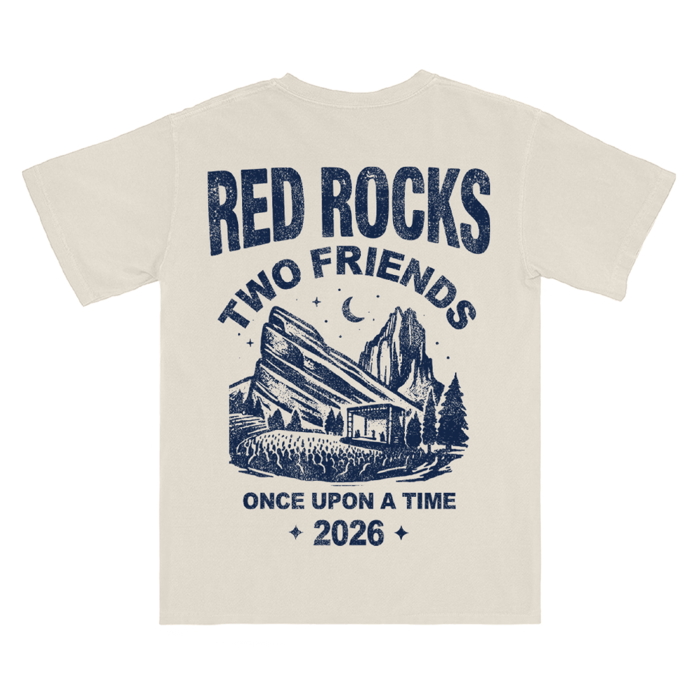 RED ROCKS 26 CREAM TEE – Two Friends